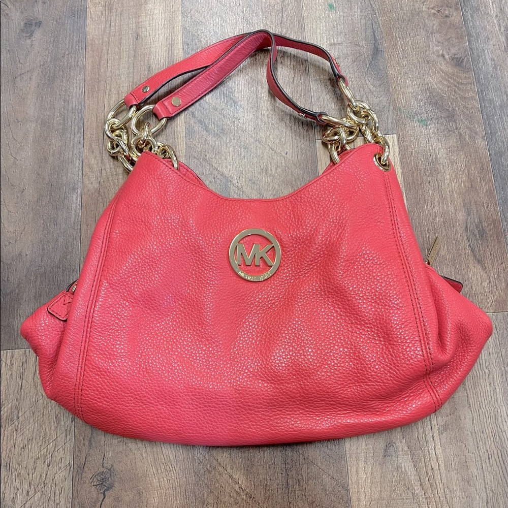 MK coral handbag